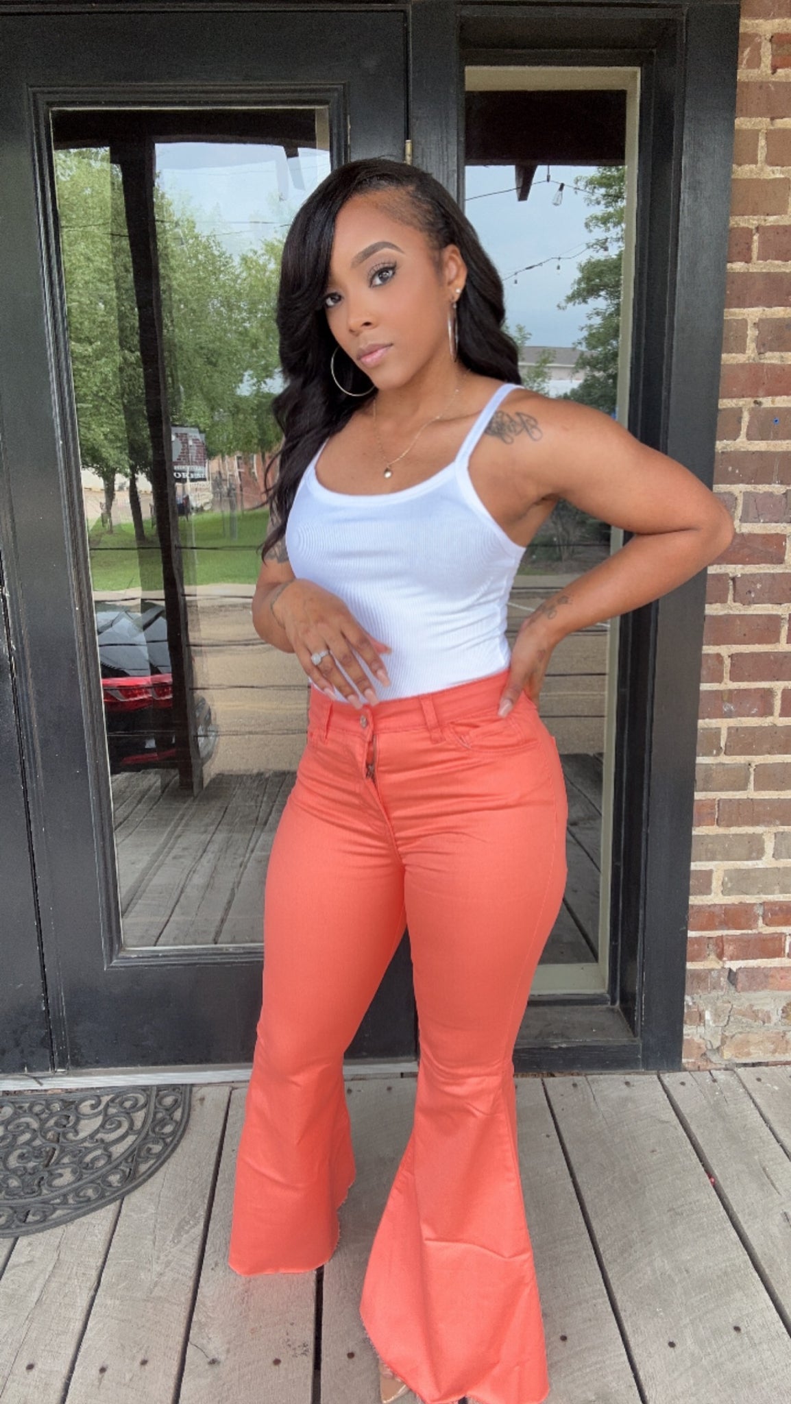Coral Bell Flare Bottoms