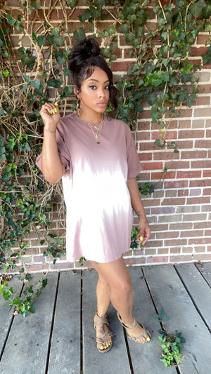 Oversized mocha Tee