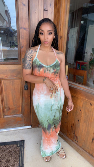 Plus Size Multi Color Maxi