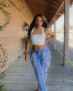 Lace Me Up Jeans